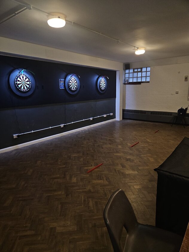 <BOLD>HOME<BOLD>. NEW DARTS GAMES ROOM