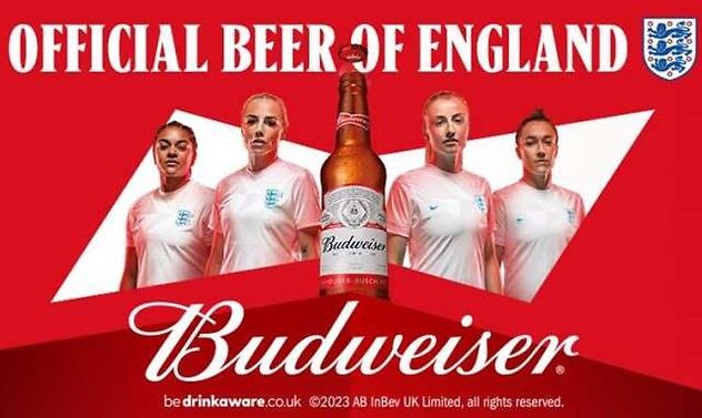 <BOLD>HOME<BOLD>. Budweiser England beer